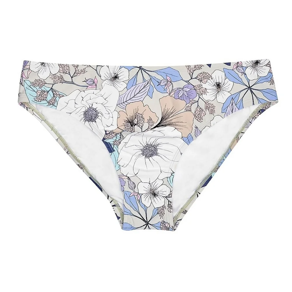 Women's Freshwater Hipster Bikini Swim Bottom XXL purple pink white blue NWT